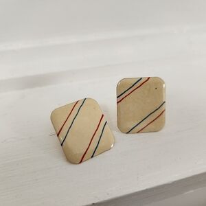 Vintage Enamel Earrings